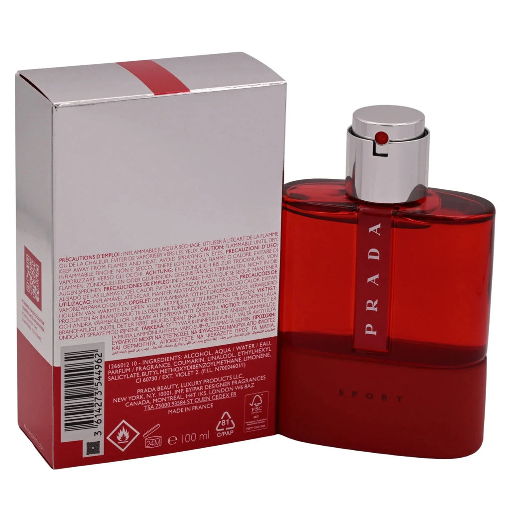 Prada Sport Luna Rossa by Prada Eau De Toilette for Men 3.4 oz