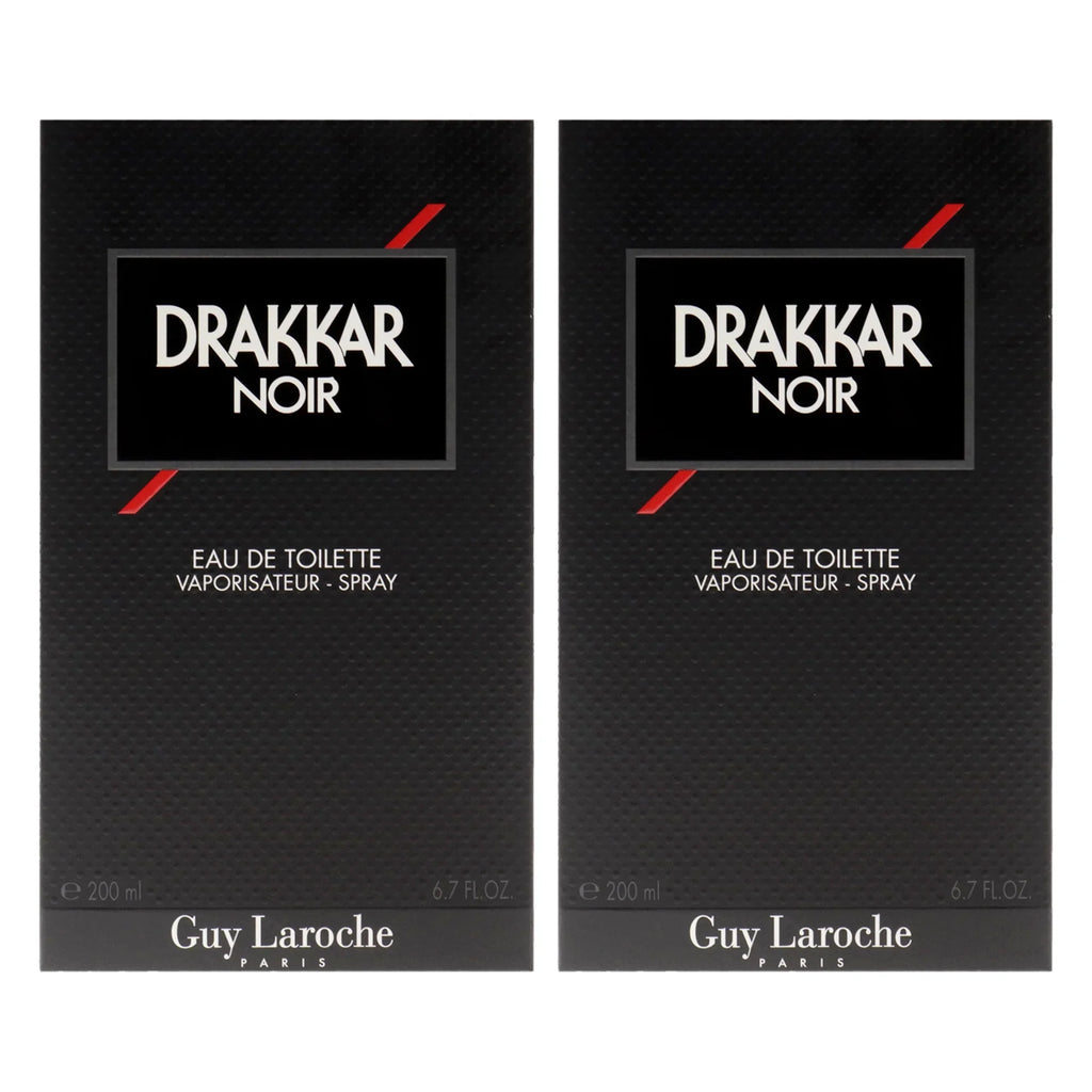 Drakkar Noir by Guy Laroche Eau De Toilette Spray 3.4 oz (2-Pack)