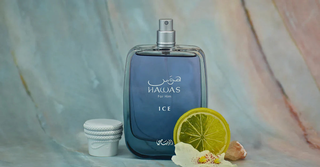 Rasasi Hawas Ice for Men Eau De Parfum 3.38 oz - Long Lasting Fresh Summer Fragrance
