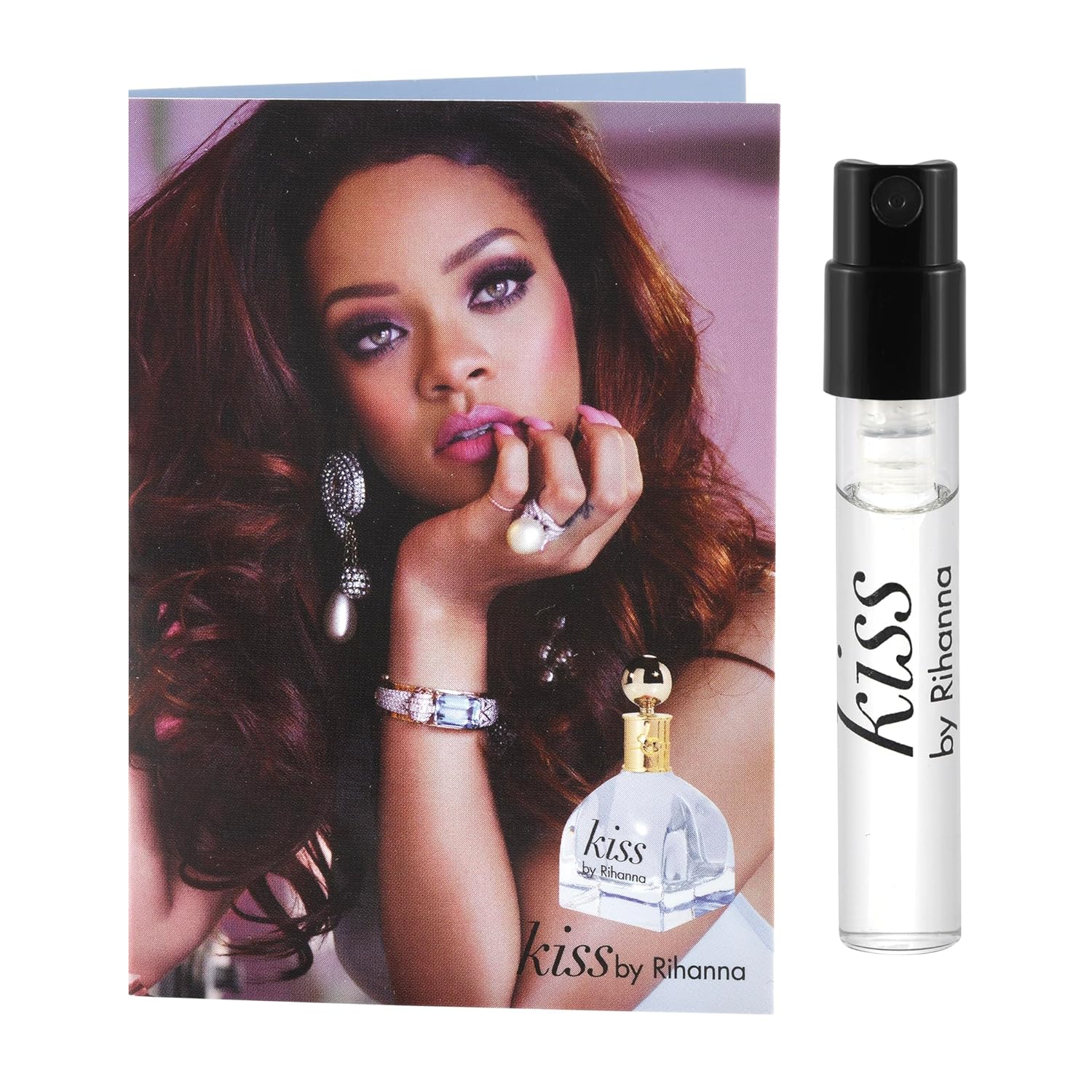 Rihanna Perfume 5 Samples Vial Set Crush Reb'l Fleur Kiss Rogue Rebell