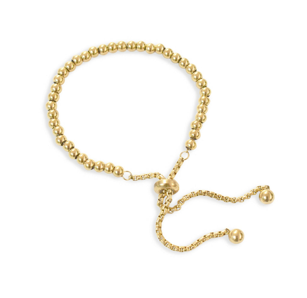 ELLIE GOLD BALL BEADED BRACELET
