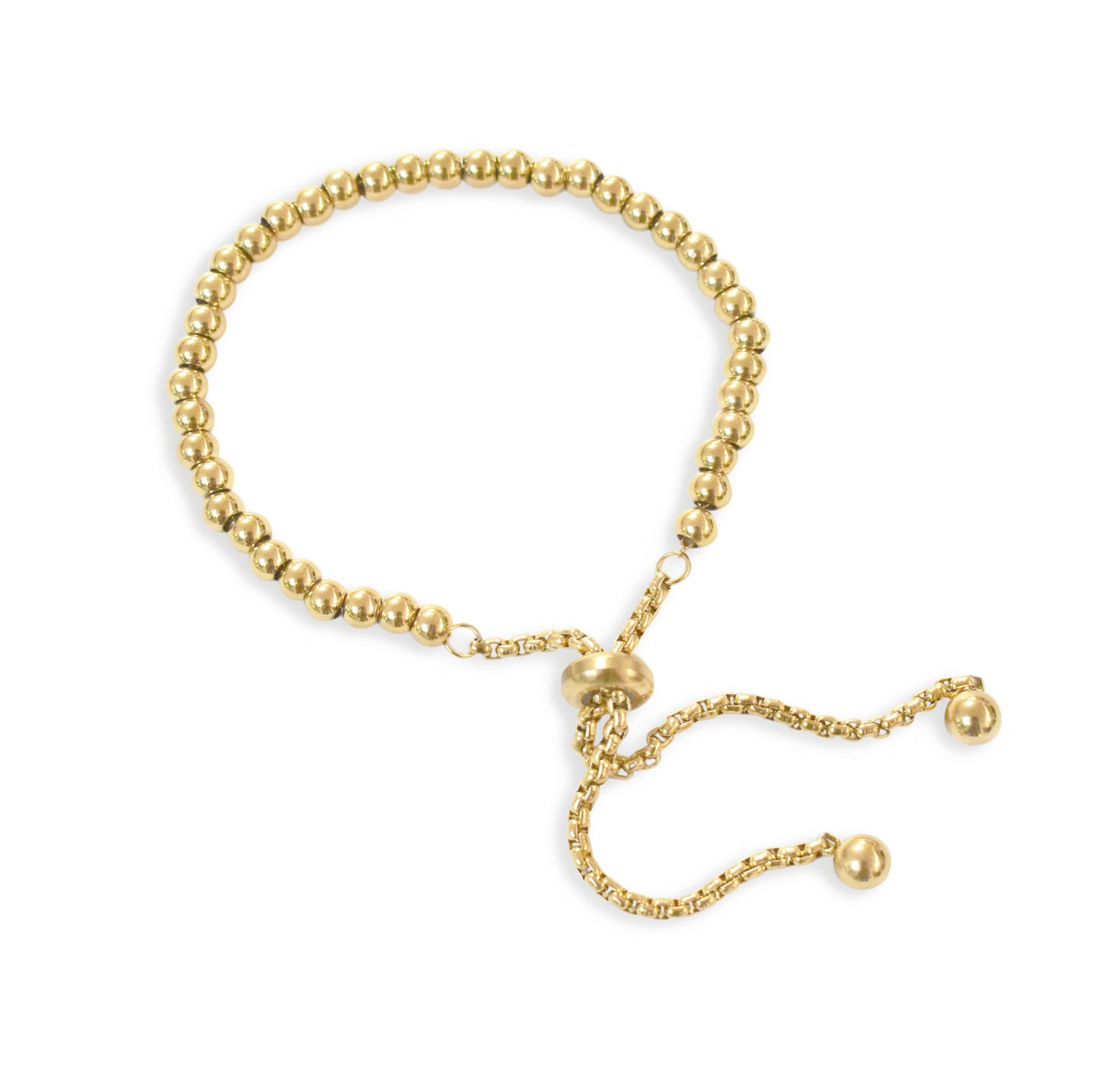 ELLIE GOLD BALL BEADED BRACELET
