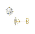 PARIS GOLD CZ STUD EARRINGS